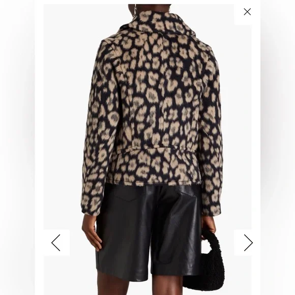 NWT Ret: $795 Medium Rag & Bone Cheetah Alfie Leopard Peacoat NEW